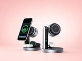 O novo carregador 3 em 1 combina carregamento Qi2 de 25 W, tela e compatibilidade com o Apple Watch.