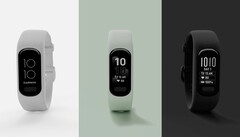 O Garmin Vivosmart 5 vem em dois tamanhos e três cores. (Fonte da imagem: Garmin)