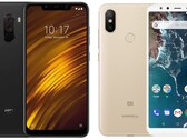 O Poco F1 e o Mi A2 foram ambos lançados em 2018. (Fonte da imagem: Xiaomi - editado)