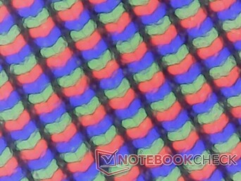 A tela fosca é um pouco mais granulada do que uma alternativa brilhante