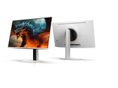 O novo monitor Innocn GA27M1Q QD-OLED apresenta uma taxa de atualização de 500 Hz e um design branco e elegante. (Fonte da imagem: Innocn via Amazon)