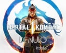Banner demonstrando a proteção Denuvo do Mortal Kombat 1