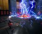 Em Terminull Brigade, os jogadores se unem como executores cibernéticos para derrubar facções de IA desonestas em uma cidade com tema cyberpunk. Na foto, uma captura de tela do jogo. (Fonte da imagem: Steam)