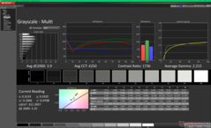 Escala de cinza antes da calibração
