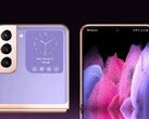 Um conceito de renderização de como o próximo Galaxy Z Flip pode parecer. (Fonte de imagem: LetsGoDigital)