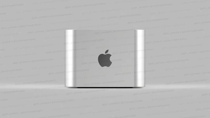Apple O design do Mac Pro 2021 pode se assemelhar ao do Mac Minis empilhado. (Fonte da imagem: FrontPageTech)