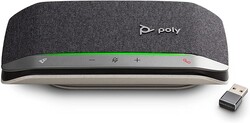 Telefone com alto-falante inteligente Poly Sync 20+. Unidade de revisão, cortesia da Poly India