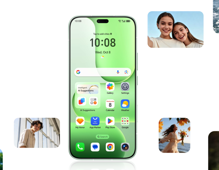 O Honor 600e apresenta uma tela AMOLED de 120 Hz
