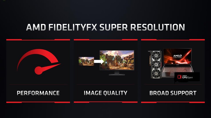 AMD FidelityFX Super Resolution será uma iniciativa da GPUOpen. (Fonte: AMD)