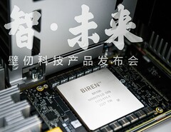 A BR100 parece ser tão grande quanto a A100 de Nvidia. (Fonte de imagem: EETrend)