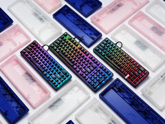 A série HyperX Origins 2 apresenta três novos teclados para jogos. Na foto: carcaças personalizáveis dos teclados. (Fonte da imagem: HP)
