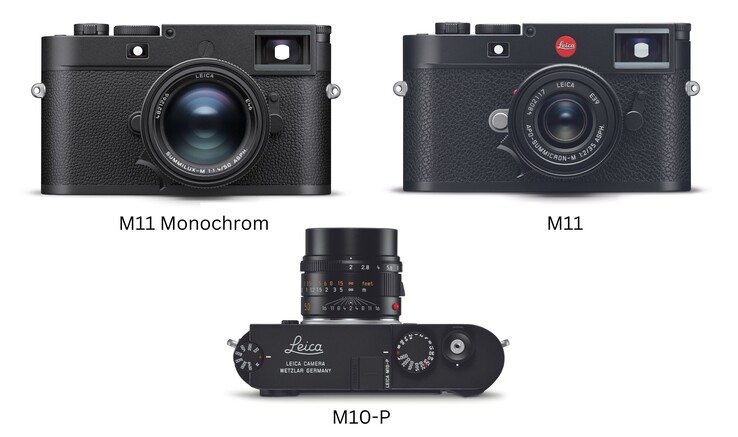 As versões 'P' e Monochrom omitem o logotipo de ponto vermelho da Leica para um visual discreto (Fonte da imagem: Leica - editado)