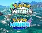 Oceano e ilhas vistos em Pokémon Winds and Waves