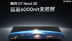 A Realme compartilha as especificações da tela do GT Neo6 SE (Fonte da imagem: Realme)