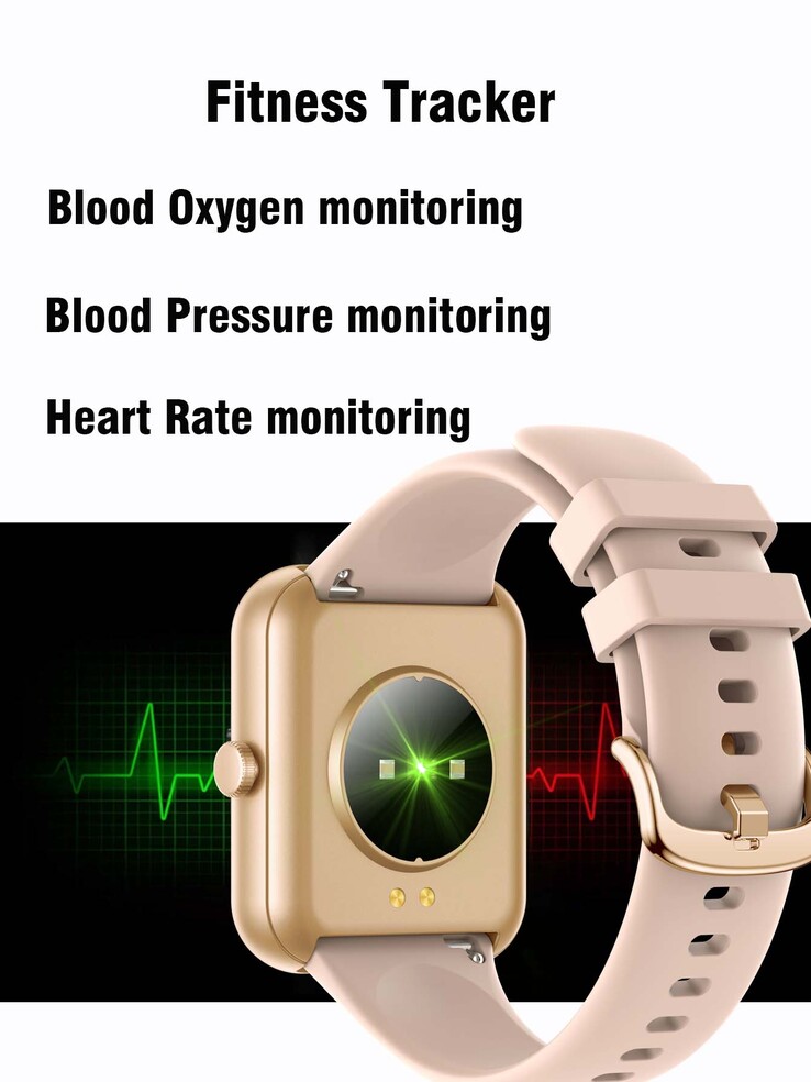 O relógio SENBONO smartwatch supostamente tem monitores de pressão arterial e freqüência cardíaca. (Fonte de imagem: SENBONO)