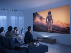 O projetor Samsung The Premiere 8K segue as pegadas do The Premiere 4K (acima). (Fonte da imagem: Samsung)