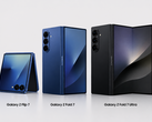 A atual geração de dispositivos dobráveis da Samsung, lançada em 2025.