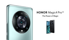 Honor venderá o Magic4 Pro nas cores Preto e Ciano. (Fonte da imagem: Honor)