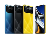 O POCO X4 Pro 5G em suas três vias de cor. (Fonte da imagem: Xiaomi)