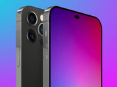 O iPhone 14 Pro e o Pro Max poderiam se assemelhar a este conceito render. (Fonte de imagem: MacRumors)