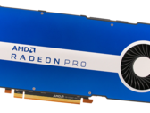 AMD Radeon Pro W6800 baseado em Navi 21 oferece 32 GB de GDDR6 VRAM. (Imagem: Radeon Pro W5500 via AMD)