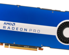 AMD Radeon Pro W6800 baseado em Navi 21 oferece 32 GB de GDDR6 VRAM. (Imagem: Radeon Pro W5500 via AMD)