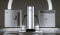 A BYD pretende ter uma rede de 4.000 estações de carregamento de veículos elétricos de 1 MW em um futuro próximo. (Fonte da imagem: BYD/Weibo)