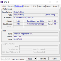 CPU-Z: Placa principal