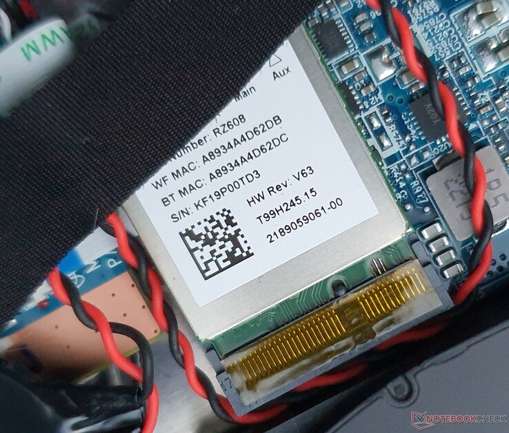 O chip MediaTek RZ608 WiFi incluído é significativamente mais lento do que um Intel AX211, por exemplo