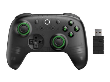 O novo controle sem fio 8BitDo Ultimate 2C - Edição em preto transparente. (Fonte da imagem: 8BitDo)