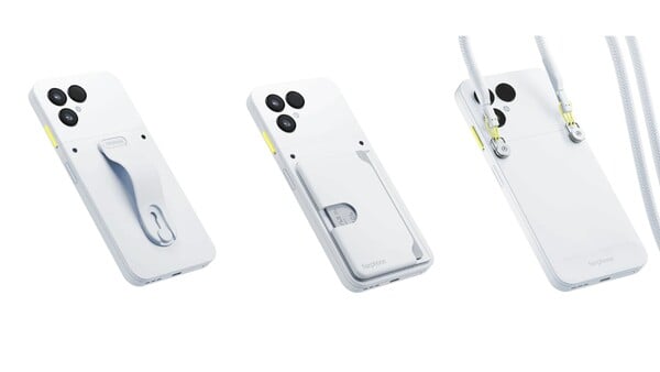 O Fairphone 6 suporta acessórios modulares que podem ser fixados no painel traseiro. (Fonte da imagem: Fairphone)