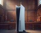 Console PlayStation PS5 da Sony visto no tribunal