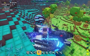 Na foto: uma captura de tela do jogo PixARK.