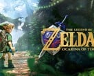 Arte promocional oficial do remake de The Legend of Zelda: Ocarina of Time.