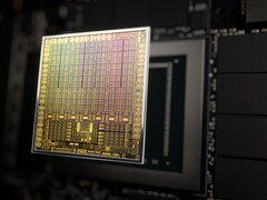 Chip de GPU para laptop Nvidia GeForce RTX 3050 4GB (Fonte da imagem: materiais de marketing da Nvidia)