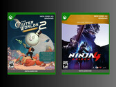 As caixas de varejo do Outer Worlds 2 e do Ninja Gaiden 4 para Xbox são mostradas (Fonte da imagem: PNP Games)