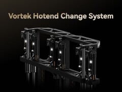 Pórtico do sistema de troca de hotend da Vortek que permite trocas rápidas de hotend. (Fonte da imagem: Bambu Lab)