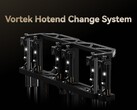 Pórtico do sistema de troca de hotend da Vortek que permite trocas rápidas de hotend. (Fonte da imagem: Bambu Lab)