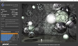 Cinebench R15 com energia de bateria