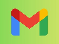 Logotipo do Google Gmail com design colorido sobre fundo verde