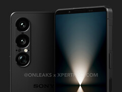 O Xperia 1 VII tem alguns sensores misteriosos acima de sua câmera com zoom periscópio. (Fonte da imagem: OnLeaks &amp;amp; XpertPick)