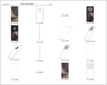 Alguns dos projetos de patentes. (Fonte da imagem: Xiaomi/LetsGoDigital - editado)