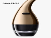 Um close-up dos "fones de ouvido com clipe para orelha" da Xiaomi.