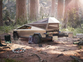 Se as dicas de carregamento bidirecional se concretizarem, essa imagem pode acabar se parecendo muito mais com um glamping. (Fonte da imagem: Tesla)
