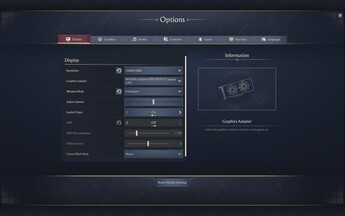 Configurações de exibição