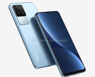 O Redmi K50 tem um display plano e bordas de chassi correspondentes. (Fonte da imagem: OnLeaks &amp; Bestopedia)