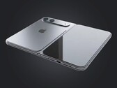 O Apple iPhone Fold será lançado com uma proporção de aspecto incomumente ampla. (Fonte da imagem: iPhone-Ticker, editado)