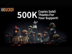 Um anúncio dos desenvolvedores do Escape from Dukov anunciando 500 mil cópias vendidas (fonte da imagem: Escape from Duckov X)
