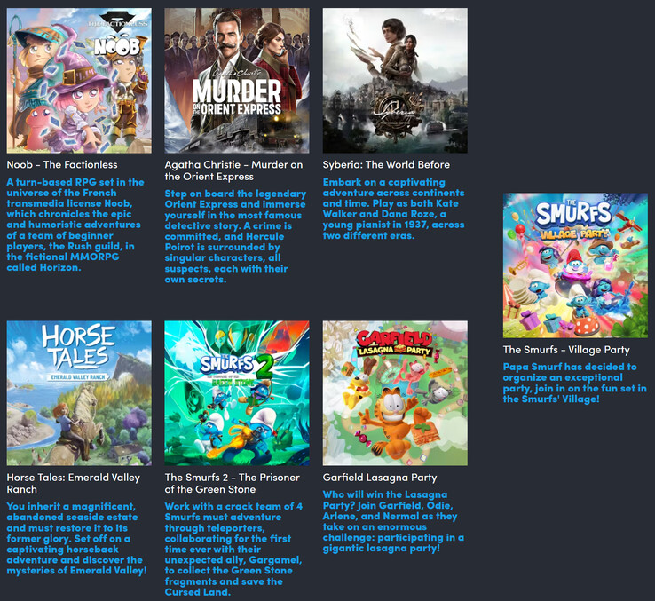 Todos os jogos que são desbloqueados no nível de US$ 12 (Fonte da imagem: Humble Bundle)