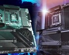 Os preços médios de venda das placas principais Intel e AMD ultrapassaram largamente as taxas de inflação em alta. (Fonte da imagem: ASRock/Gigabyte - editado)